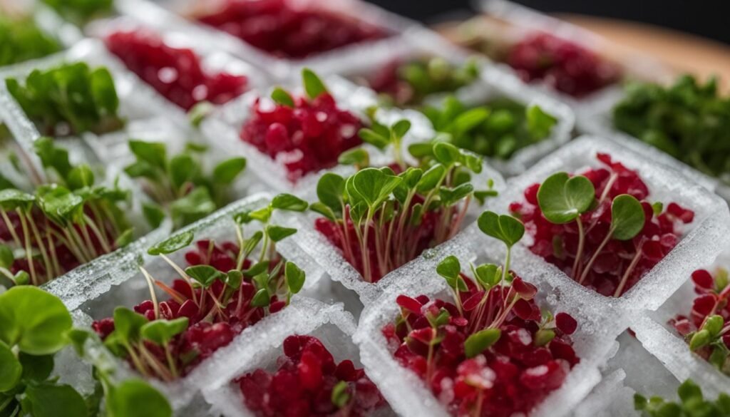 can you freeze microgreens
